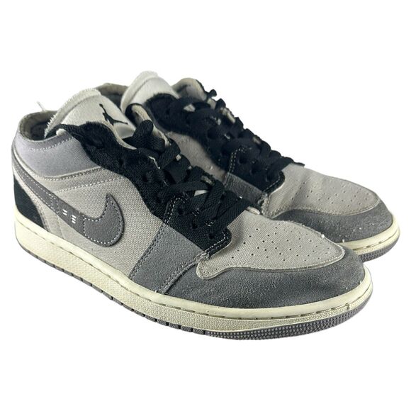 Nike Air Jordan 1 Low SE Craft Mens Size 9 Tech Grey Black Cement DZ4135 002 - Picture 1 of 11